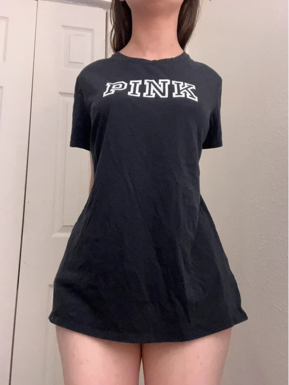 VS pink top with logo Y2K grunge